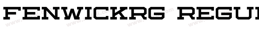fenwickrg regular字体转换